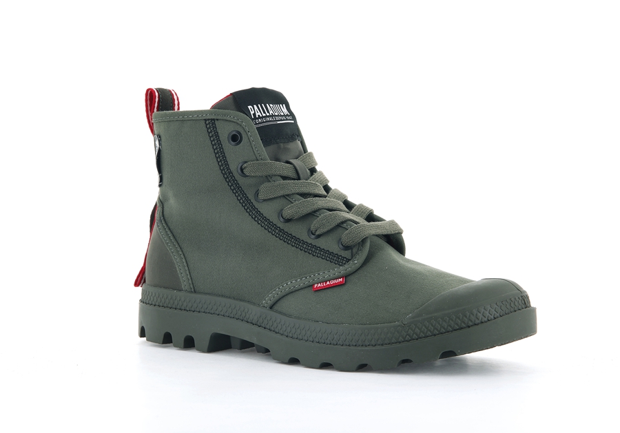 Palladium Pampa Dare 2 Survive Olijfgroen | FKN6340NI