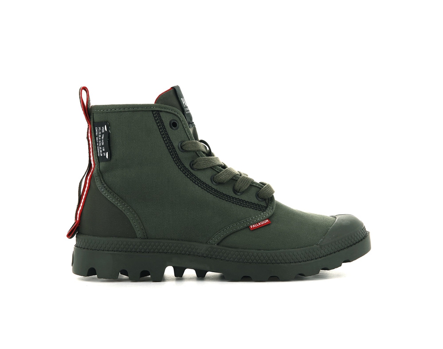 Palladium Pampa Dare 2 Survive Olijfgroen | FKN6340NI