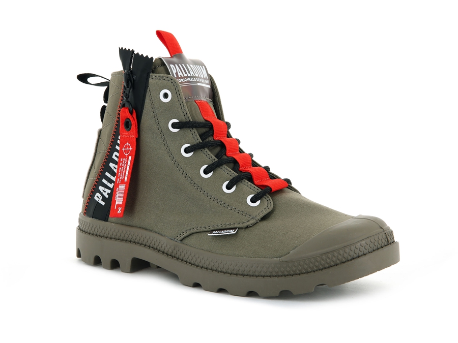 Palladium Pampa Hi Ticket To Earth Groen | AEL9537WF