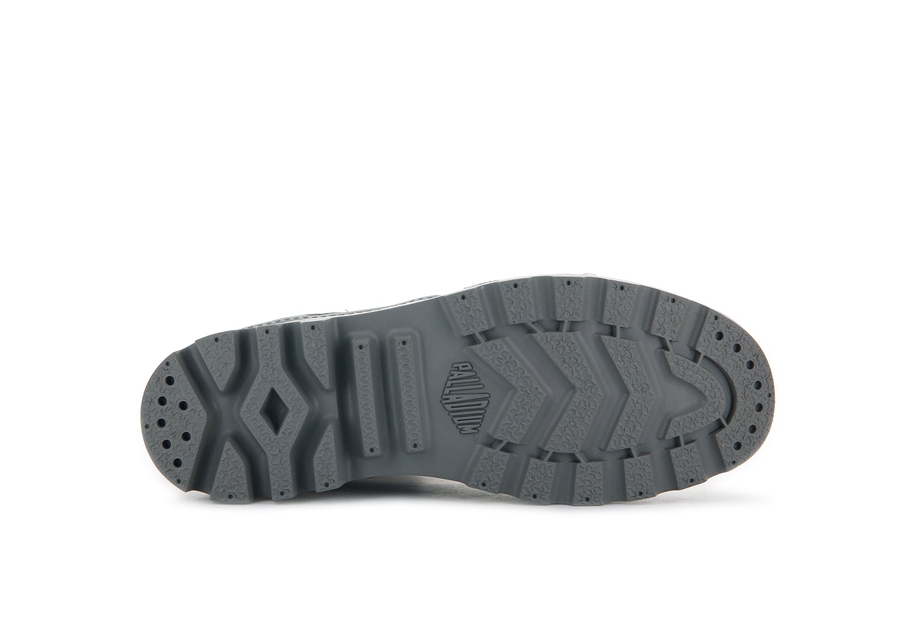 Palladium Pampa Hi Zip Leren S Grijs | MHD7063RL
