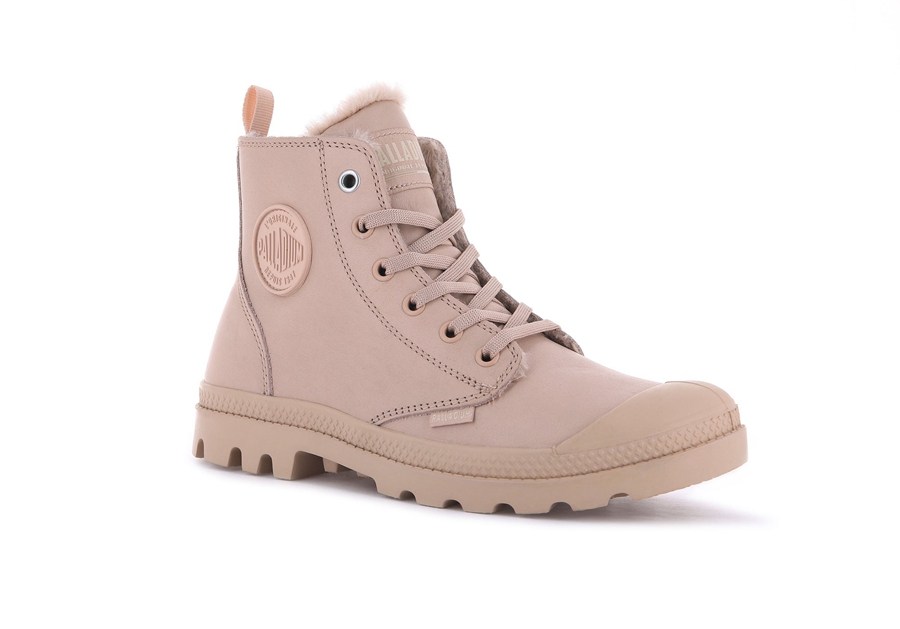 Palladium Pampa Hi Zip Leren S Roze | EOL5988PT