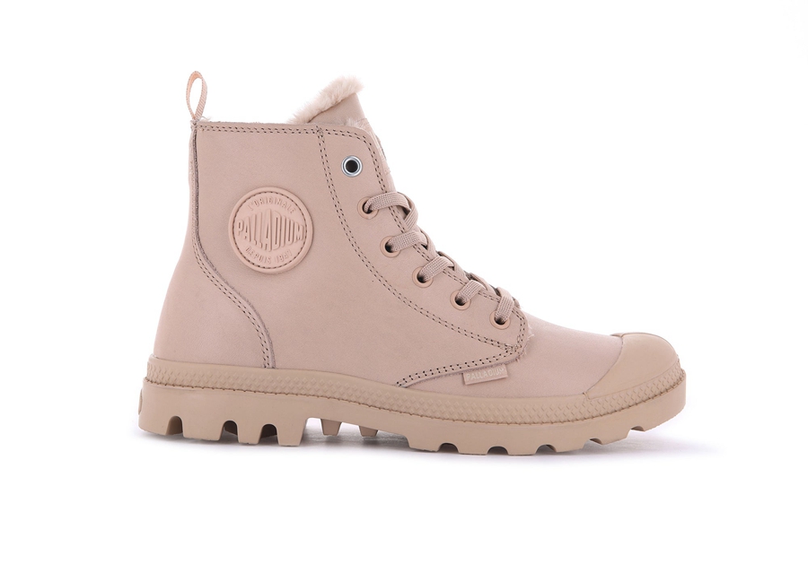 Palladium Pampa Hi Zip Leren S Roze | EOL5988PT