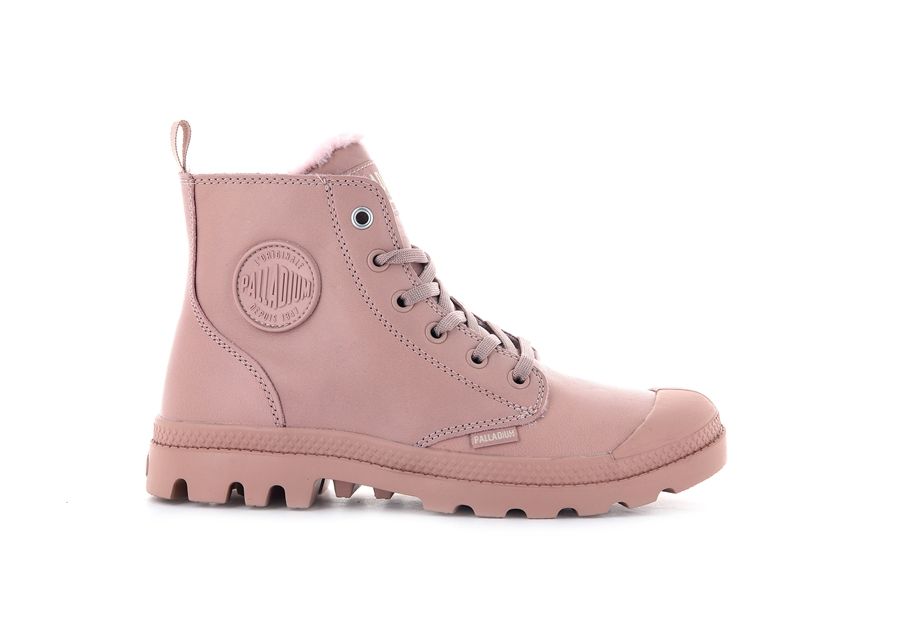 Palladium Pampa Hi Zip Leren S Roze | TGS5860TZ