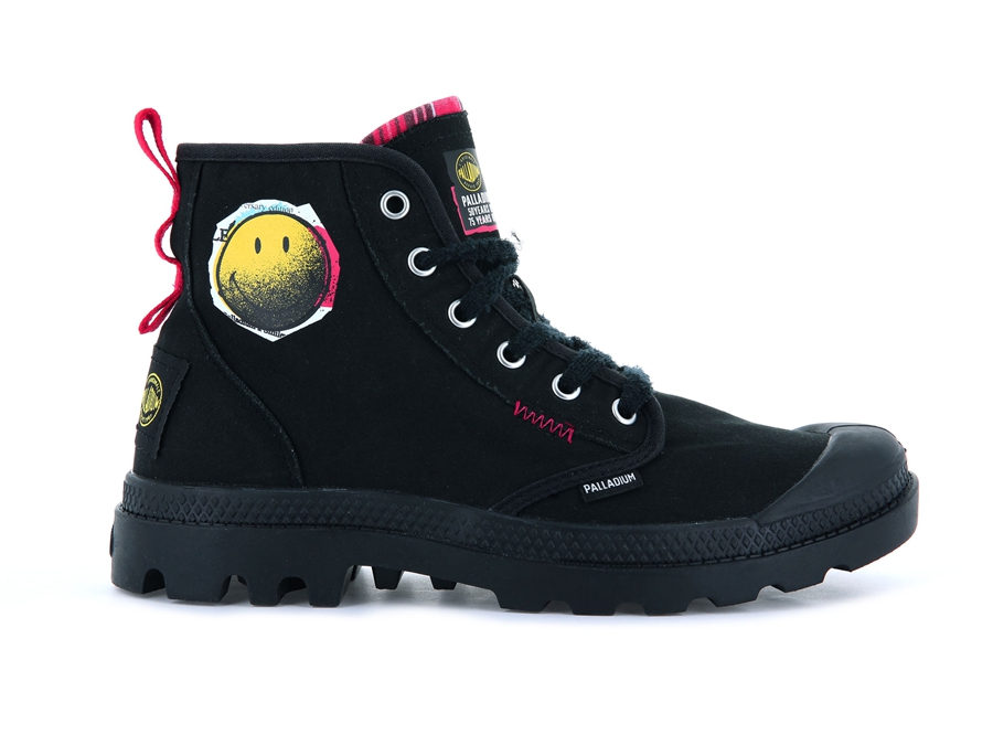 Palladium Pampa X Smiley 1970 Zwart | DIL551DK