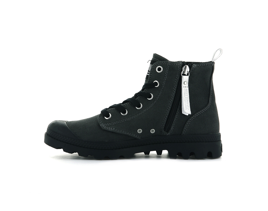 Palladium Pampa Zip Desertwash Donkergrijs | FSG8420KN