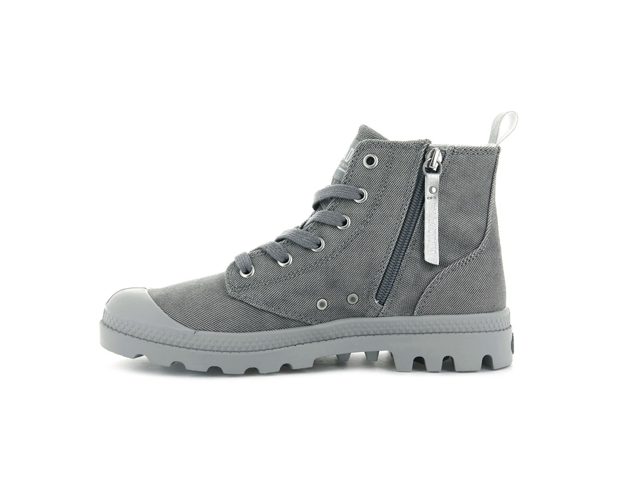 Palladium Pampa Zip Desertwash Donkergrijs | VMP2912SB