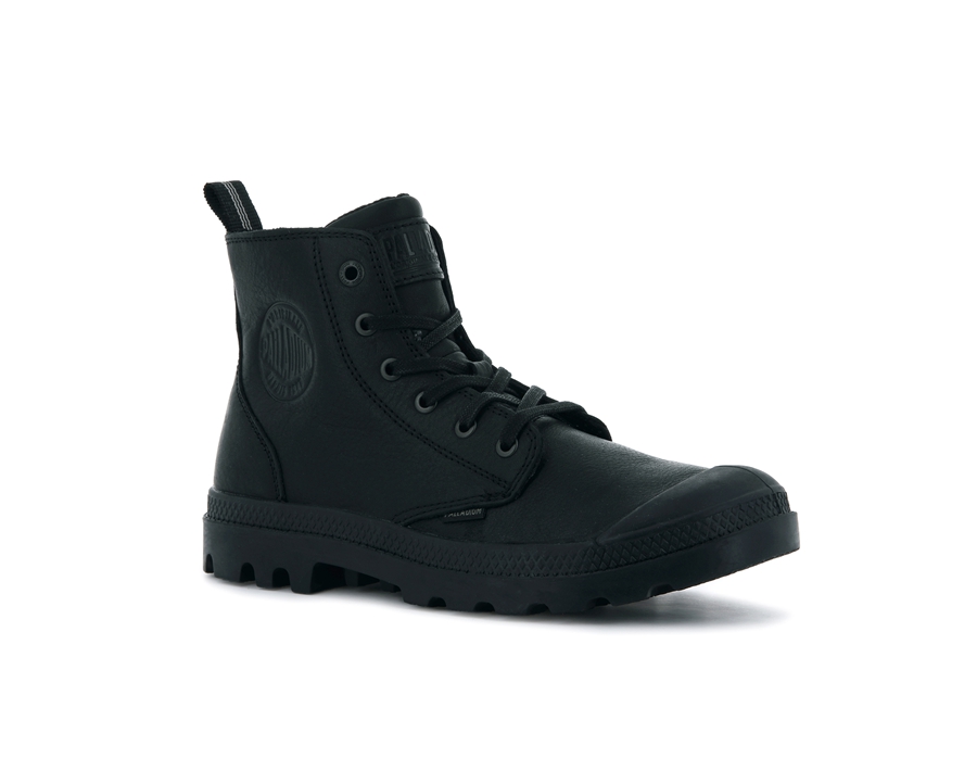 Palladium Pampa Zip Leren Ess Zwart | LTL3367OR