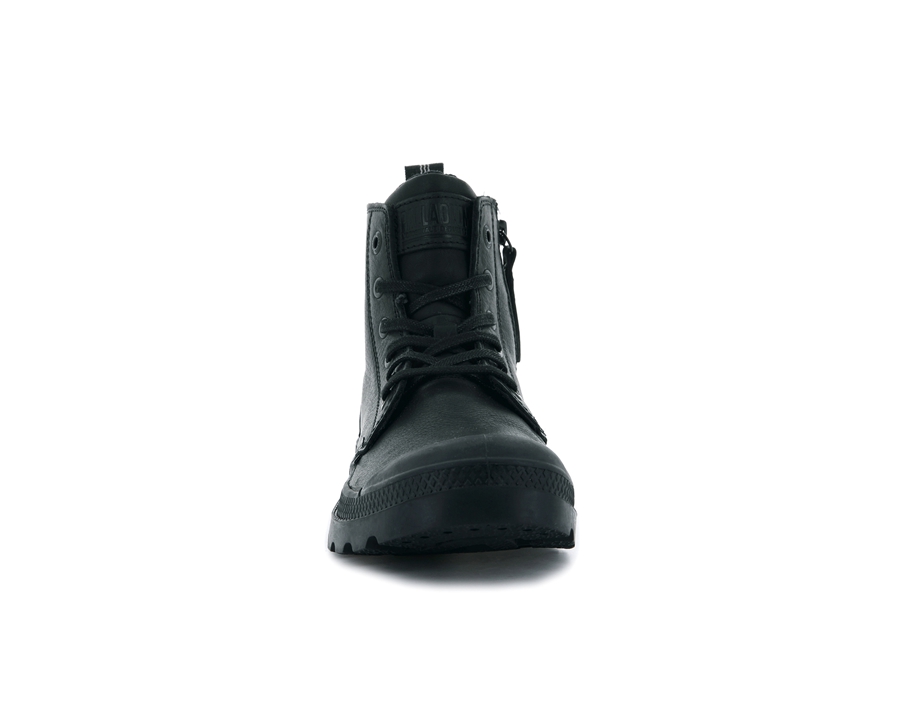 Palladium Pampa Zip Leren Ess Zwart | LTL3367OR
