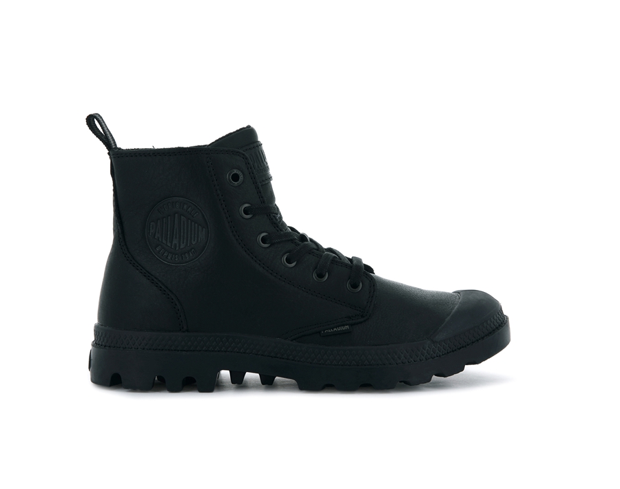 Palladium Pampa Zip Leren Ess Zwart | LTL3367OR